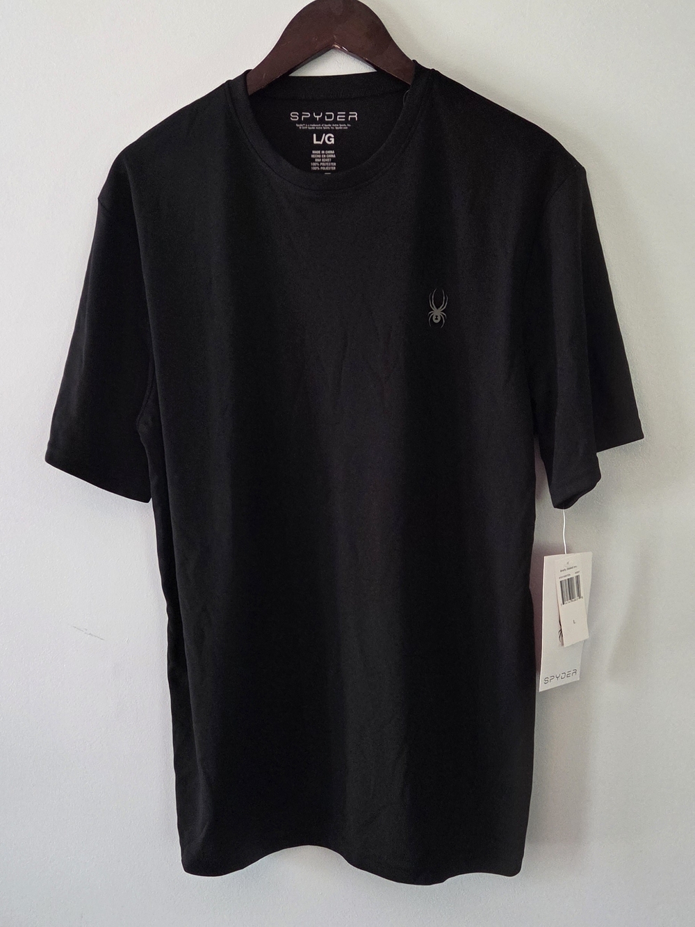 Spyder Men's Black Short Sleeve Size L T-Shirt